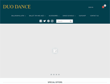 Tablet Screenshot of duodance.co.uk